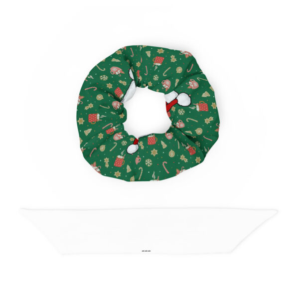 Green Christmas Scrunchie