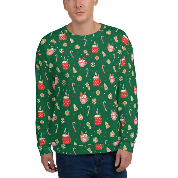Herren Sweatshirt Weihnachtsmütze